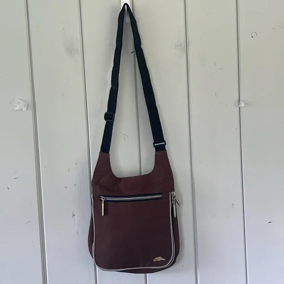 Roots Crossbody Bag Shoulder Bag Brown Beaver Canvas - Picture 2 of 12